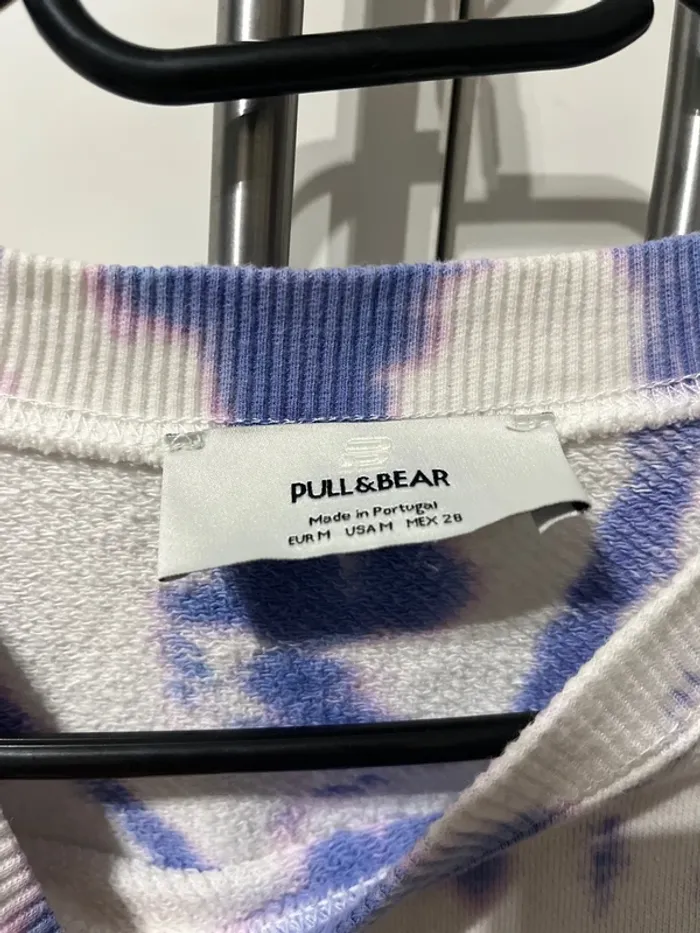 Pull blanc imprimé Pull&Bear - photo numéro 2