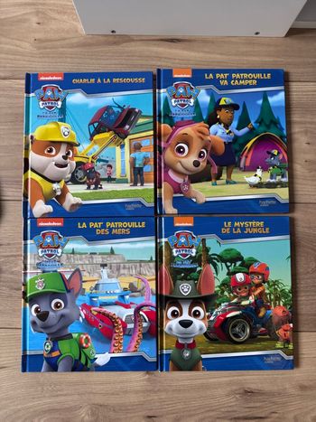 Lot de 4 livres Pat Patrouille 