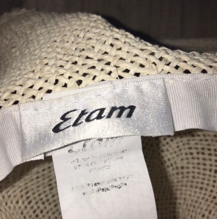 Chapeau paille etam - photo numéro 2