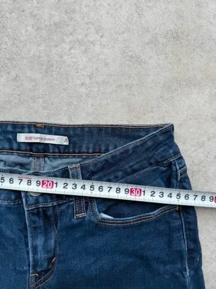 Jeans Levi's 535 W28 FR38 L32 coupe skinny bleu marine Femme Women pan568b - photo numéro 3