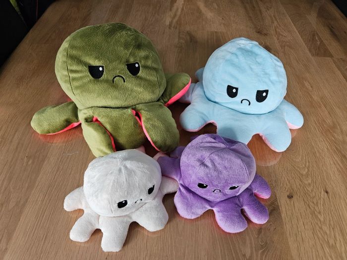 Peluche pieuvre reversible - photo numéro 2
