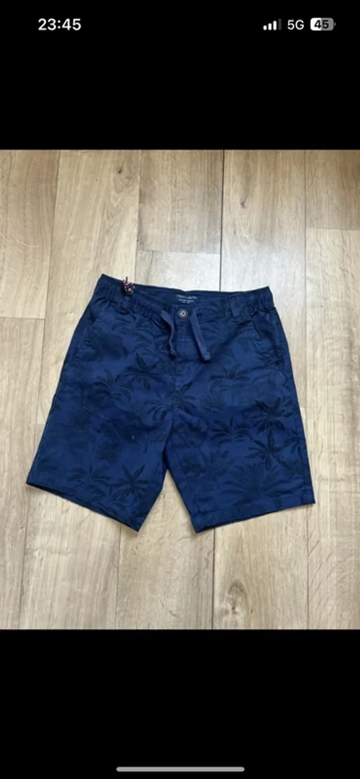 Short chino Teddy smith bleu marine nature 14ans