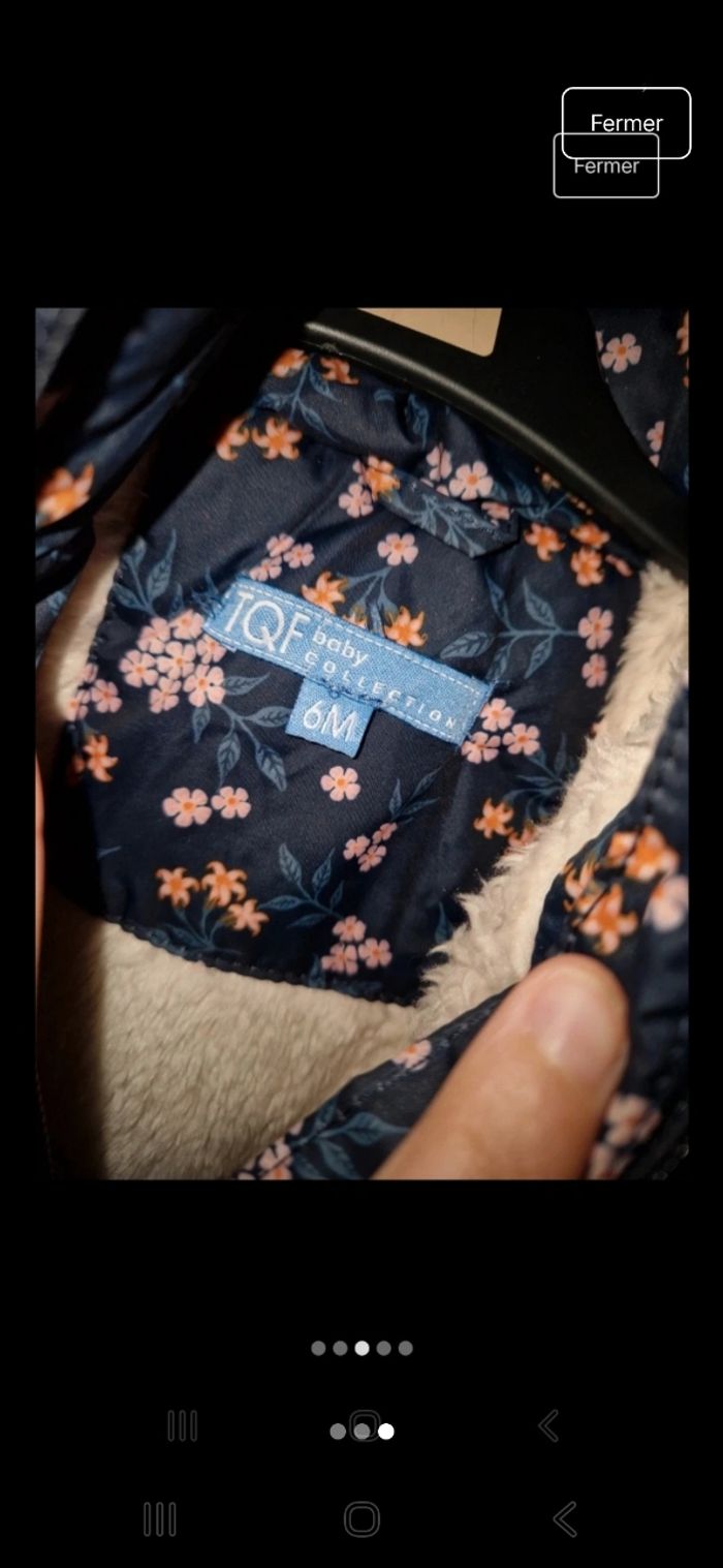 Manteau fleuri 6M - photo numéro 3
