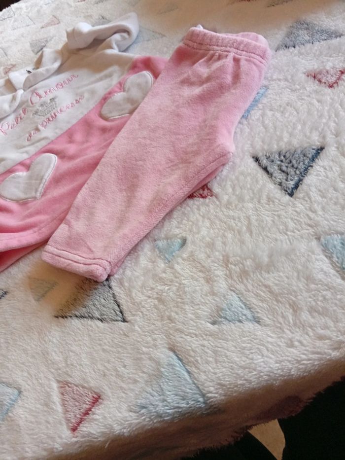 Pyjama rose et blanc - photo numéro 3