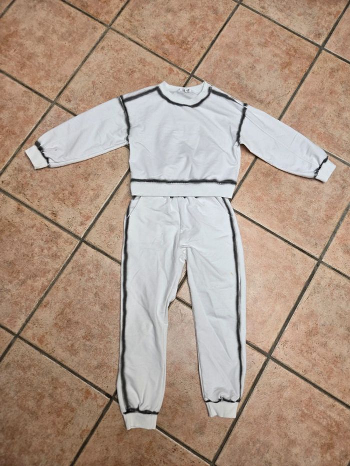 Ensemble jogging blanc