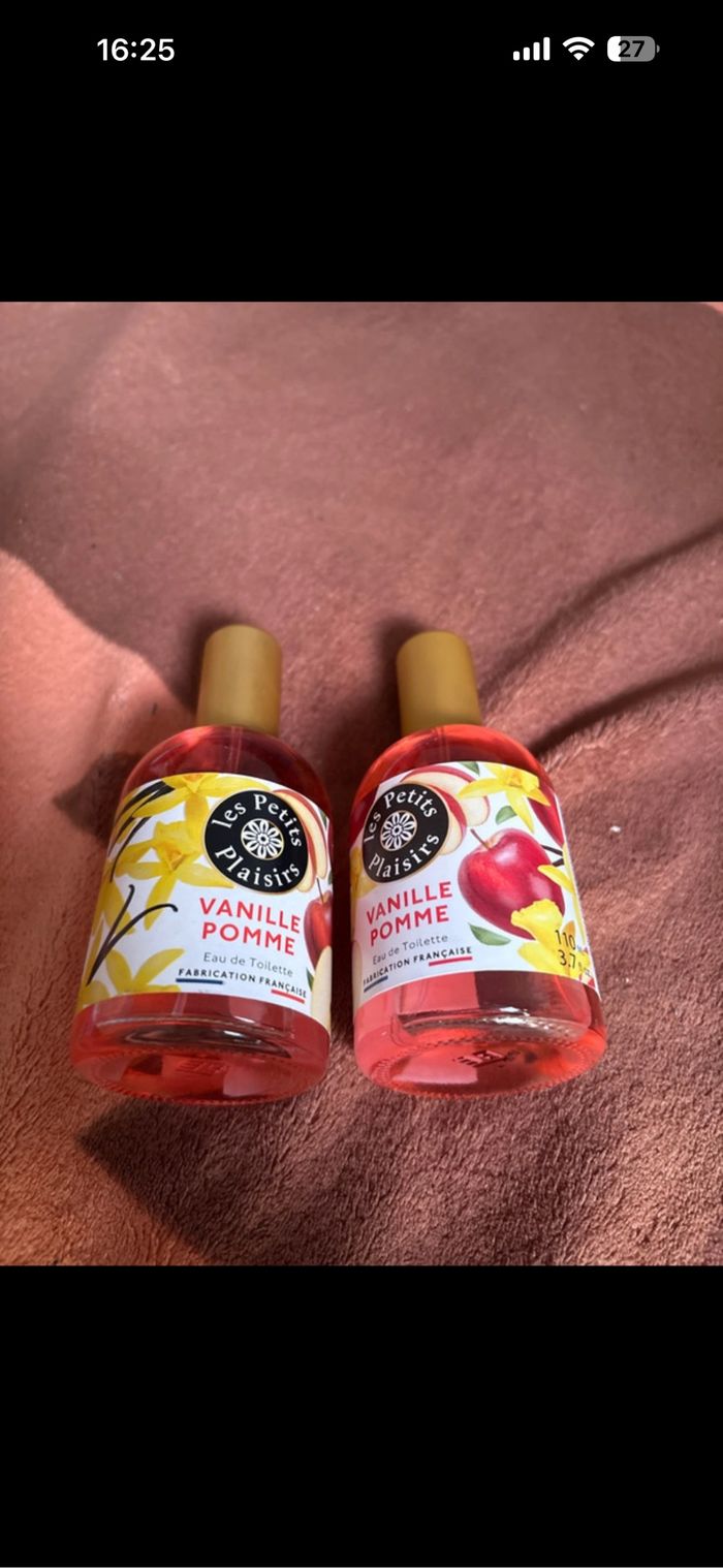 2  eaux de toilette les  petits plaisirs