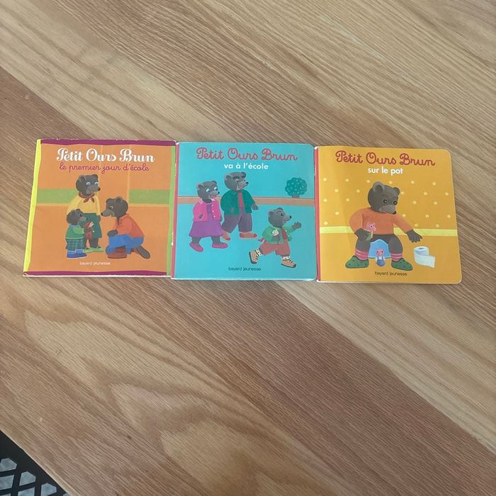 # lot 3 livres petit ours brun