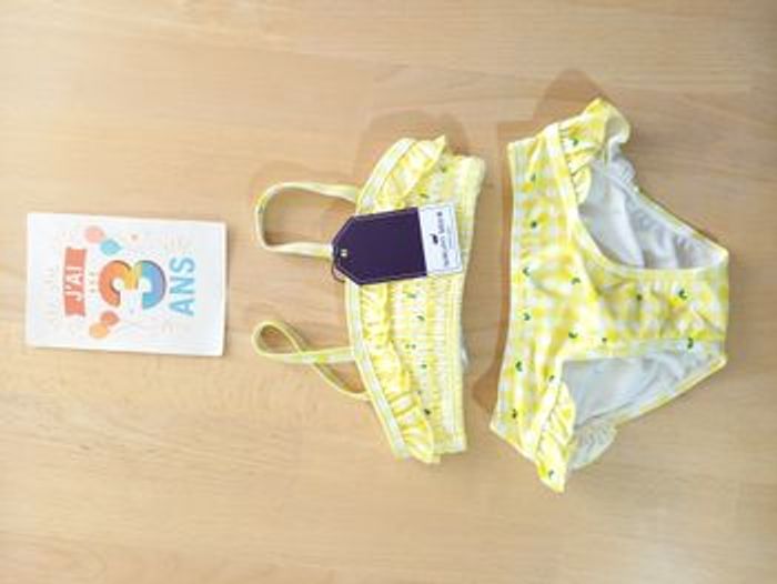 🍋 NEUF Maillot de bain et poncho Sergent Major 3 ans - photo numéro 5