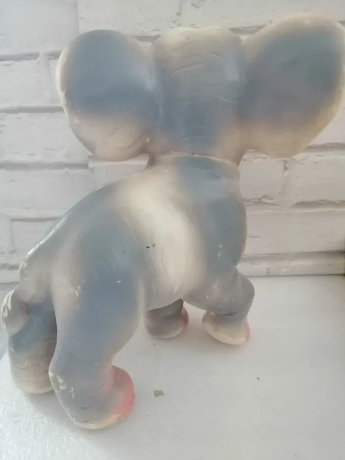 ancien jouet grand éléphant pouet - photo numéro 6