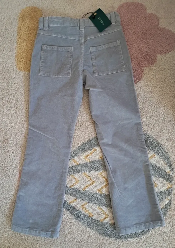 Pantalon velours côtelé 7-8 ans - photo numéro 2