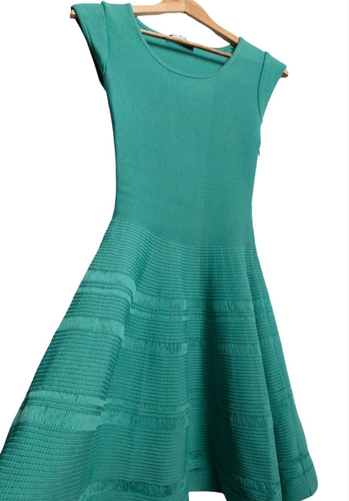 Robe en maille turquoise Lil Paris - photo numéro 5