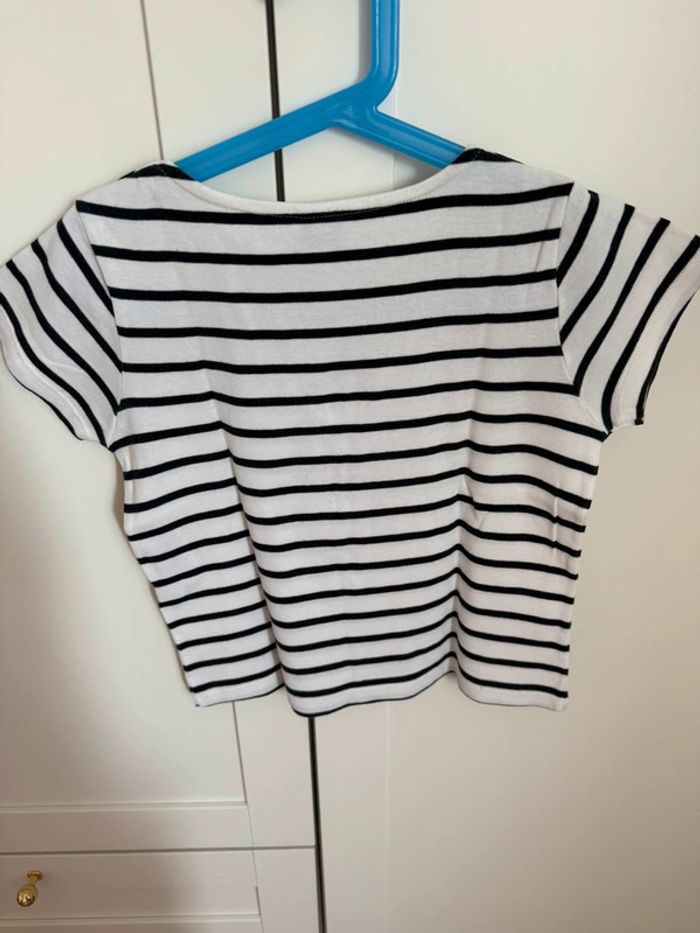 T-shirt petit bateau 8 ans marinière - photo numéro 2