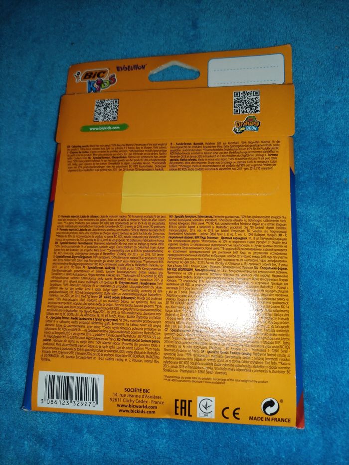 Lot 18 crayons de couleur bic - photo numéro 2