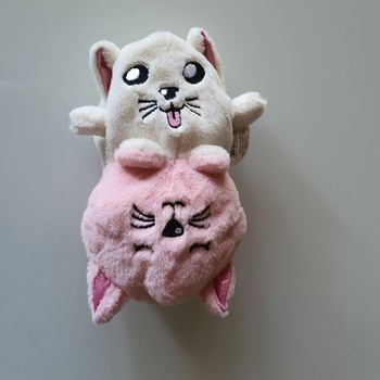 Peluche chat réversible