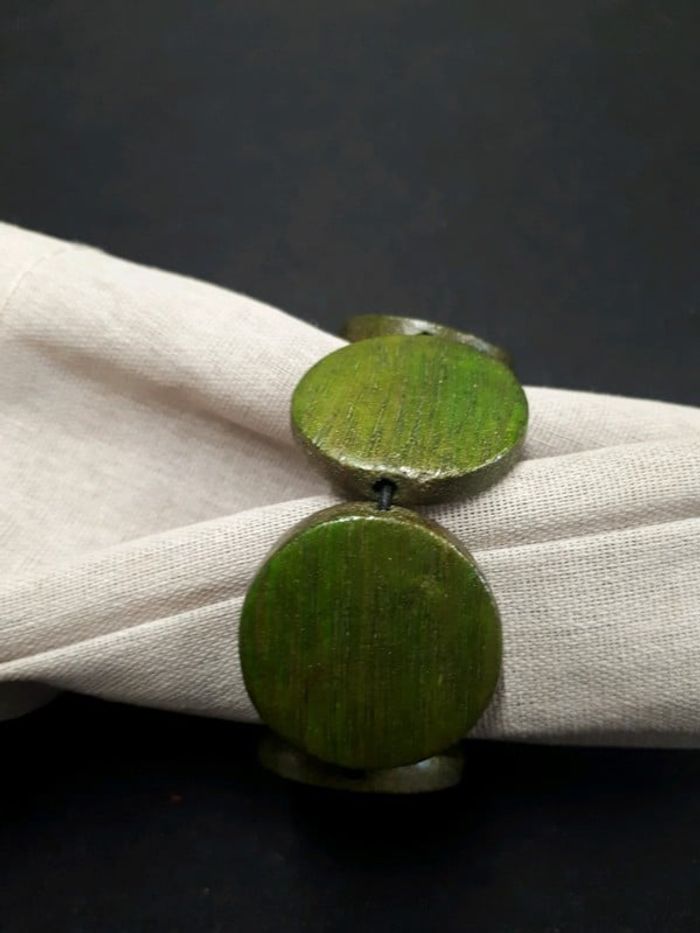 Bracelet en bois vert - photo numéro 5