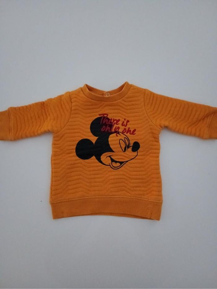 Pull bébé  Mickey orchestra 3 mois