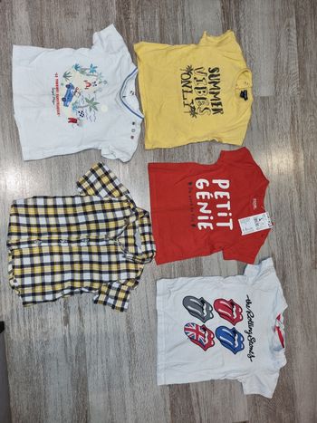 Lots t-shirts chemise 6mois