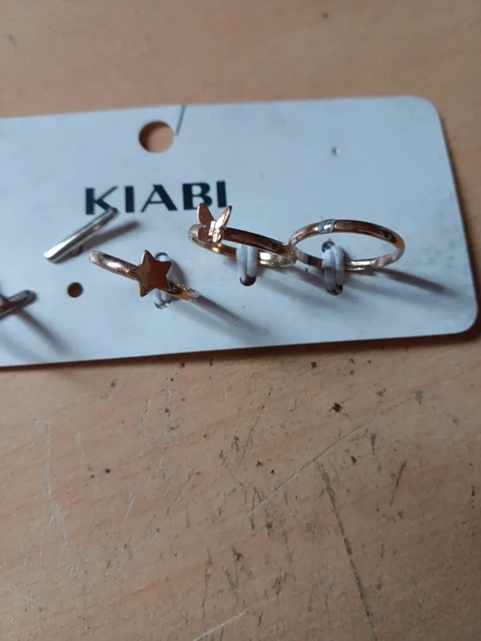 Lot de 4 bagues dorées reglables kiabi - photo numéro 2