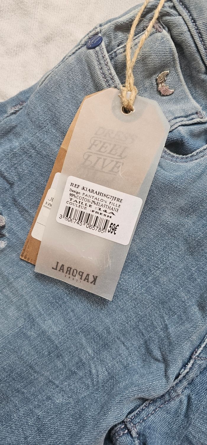 Jean Kaporal slim bleu clair – Neuf avec étiquette - photo numéro 6