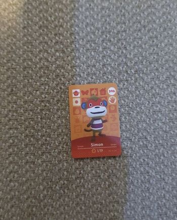 Mini Carte Amiibo NFC Animal Crossing Nintendo Simon