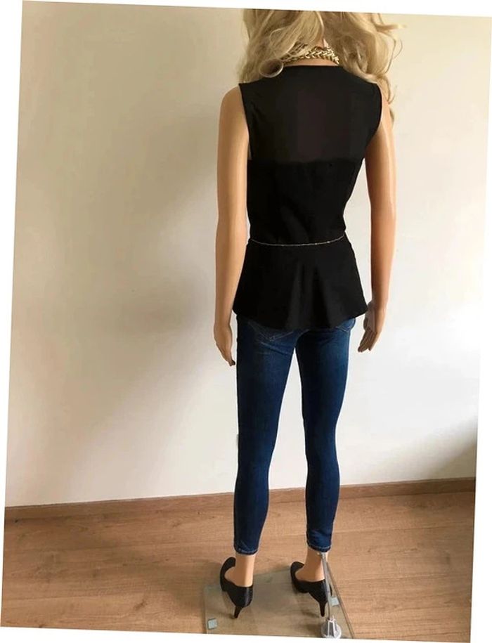 Haut noir et doré neuf sans manches Morgan taille S (valeur 35€) - photo numéro 10