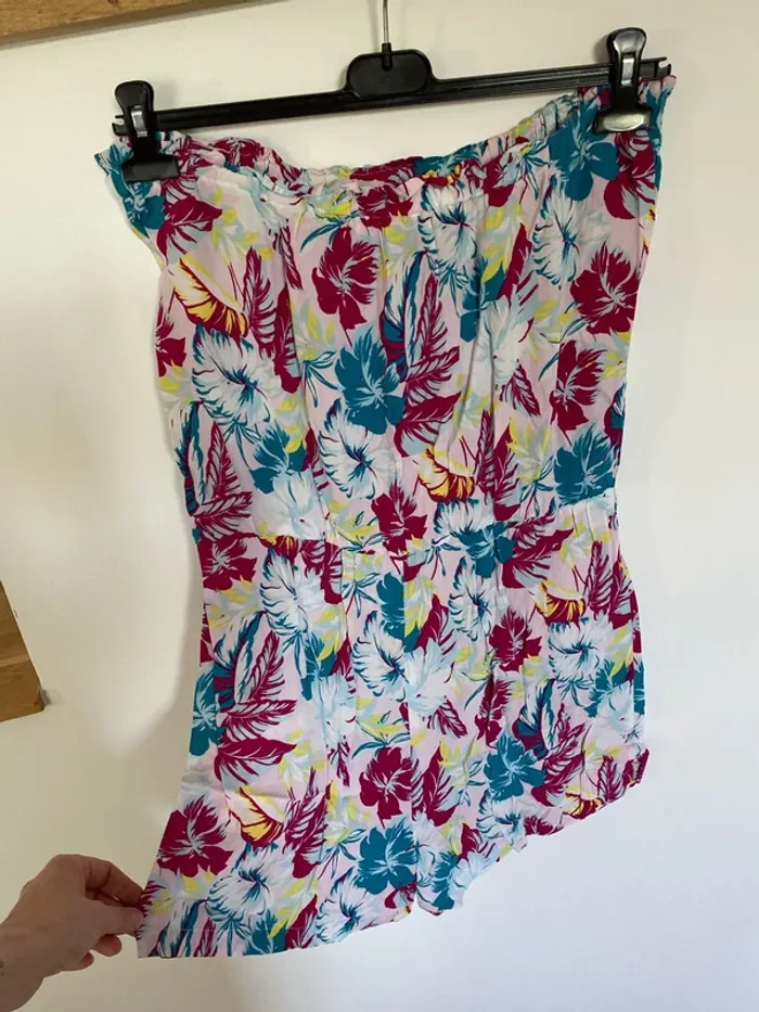 Combishort bustier à fleur promod - photo numéro 4