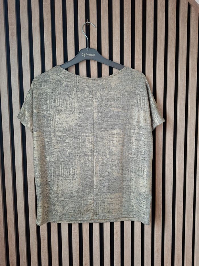 Blouse haut doré Promod T 38 - photo numéro 2