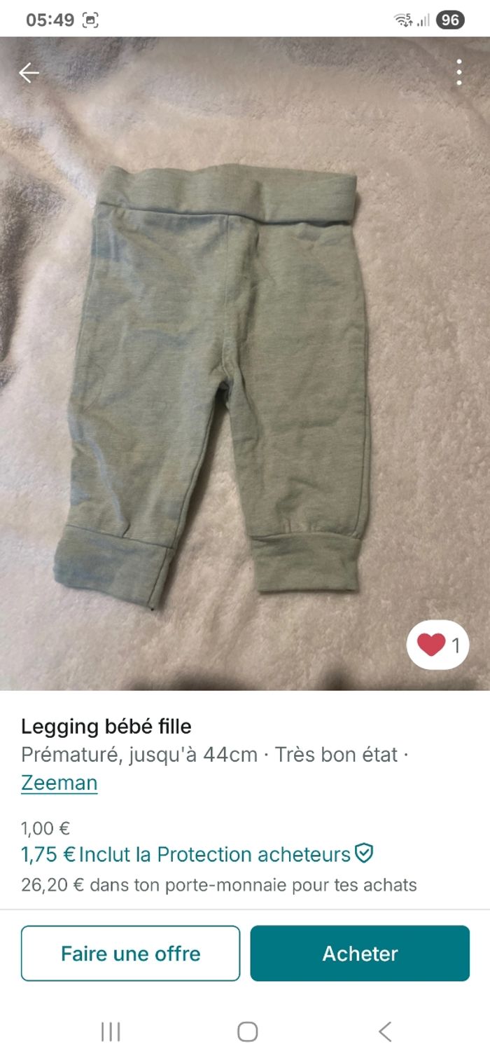 Lot de Pantalon bebe naissance - photo numéro 3