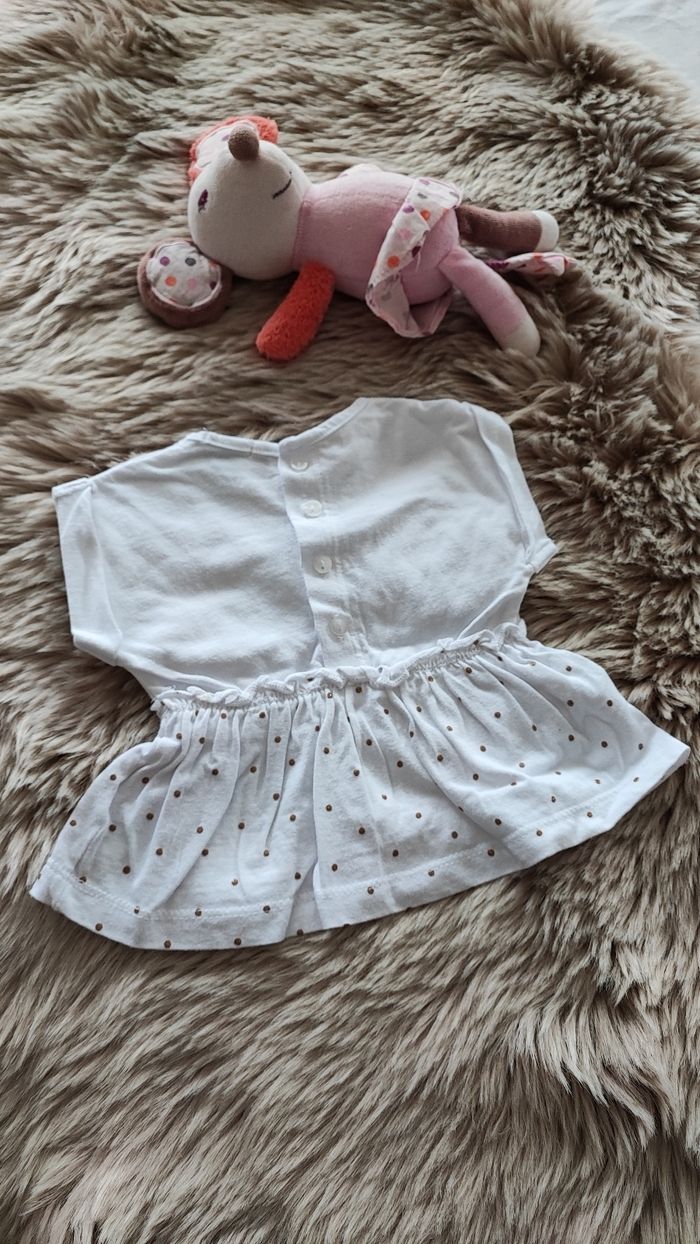 Tunique blanche Kiabi 1 mois - photo numéro 3