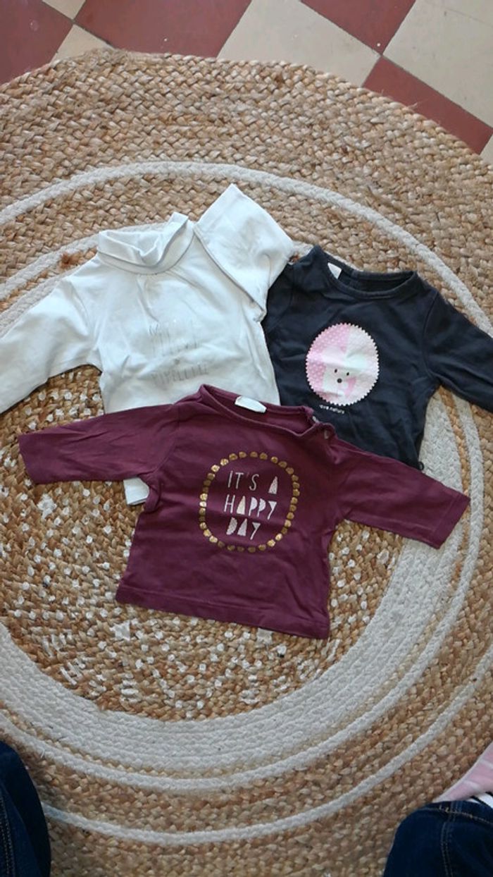 3 tee shirt manche longue