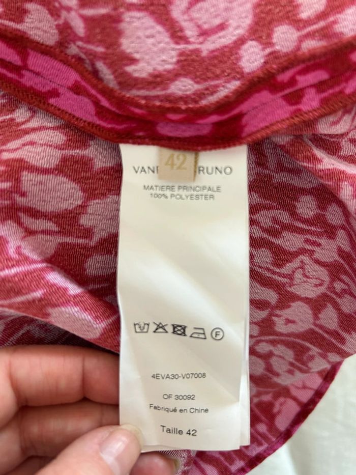 Jupe Vanessa Bruno Callisto T. 42 rose fuchsia imprimé - photo numéro 3