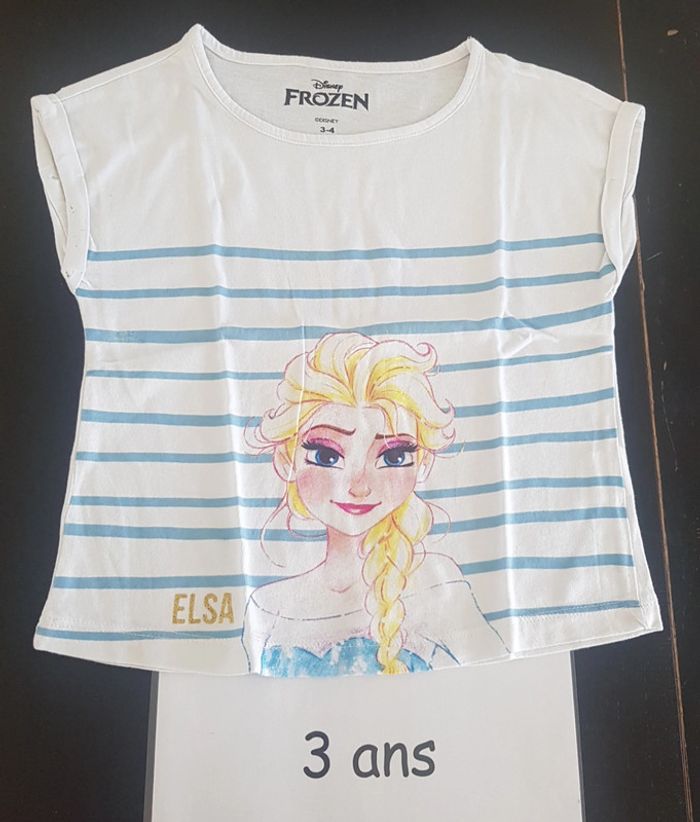 T-shirt mc Frozen Disney 3 ans