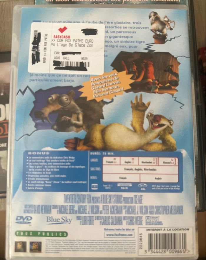 DVD l’âge de glace - photo numéro 2