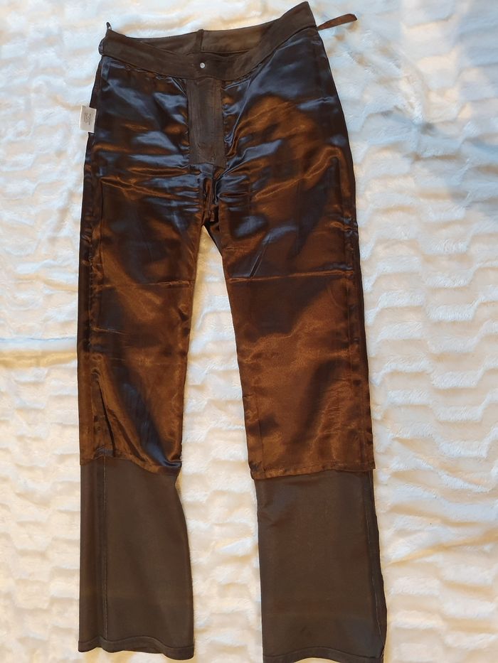 Pantalon en daim, forme jeans 501. - photo numéro 3