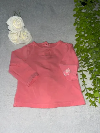 Très beau tee shirt à longue manche bébé fille