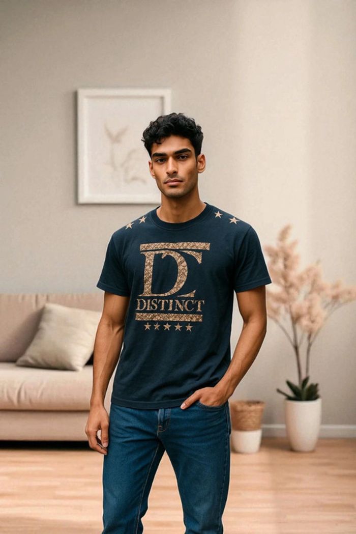 Distinct by Rohff 🔥 t-shirt homme urban taille XXL modèle noir étoile effet peau de serpent