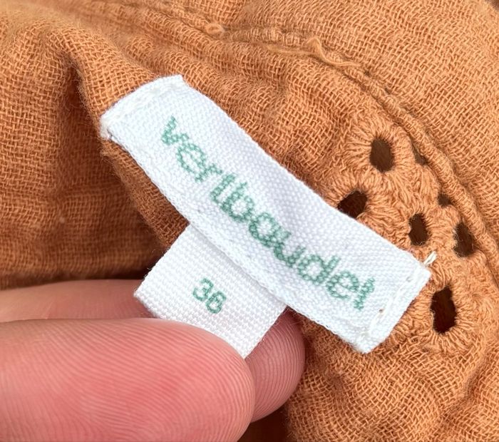 Blouse en gaze de coton brodé – Taille 36 – Verbaudet - photo numéro 5
