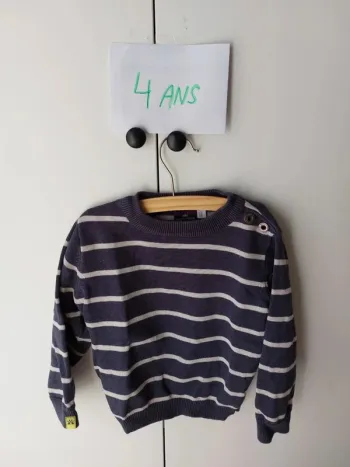 Pull rayé 4 ans Sergent major