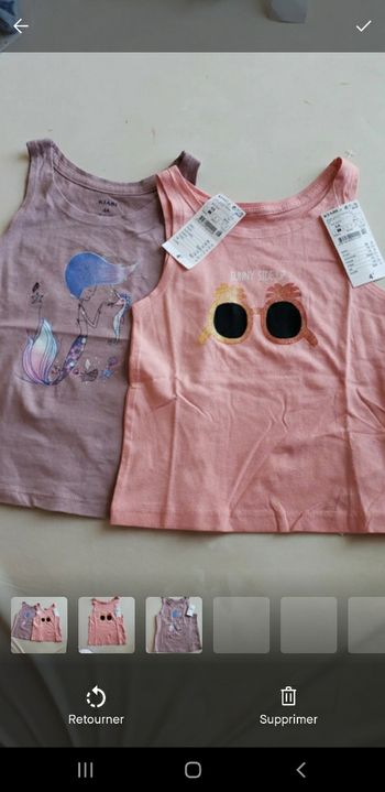 lots 2 débardeurs fille neufs a 5 euros