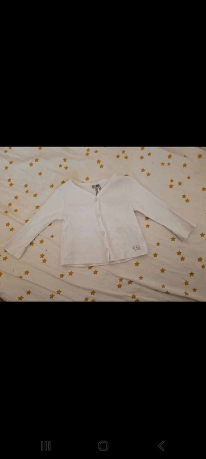 Jolie Robe body marinière + gilet 6 mois - photo numéro 7