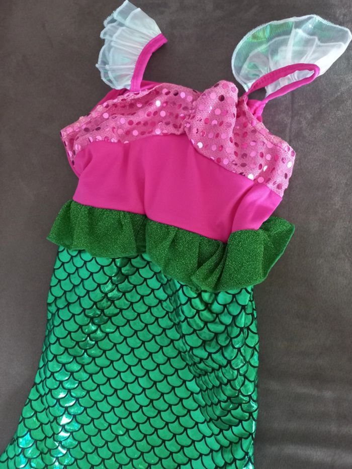 Robe déguisement ariel petite sirène 4/5 ans - photo numéro 2