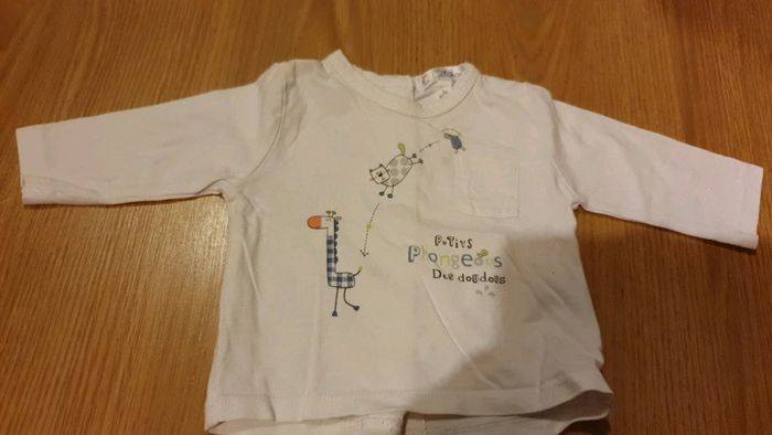 tee shirt kitchoun 3 mois avec poches