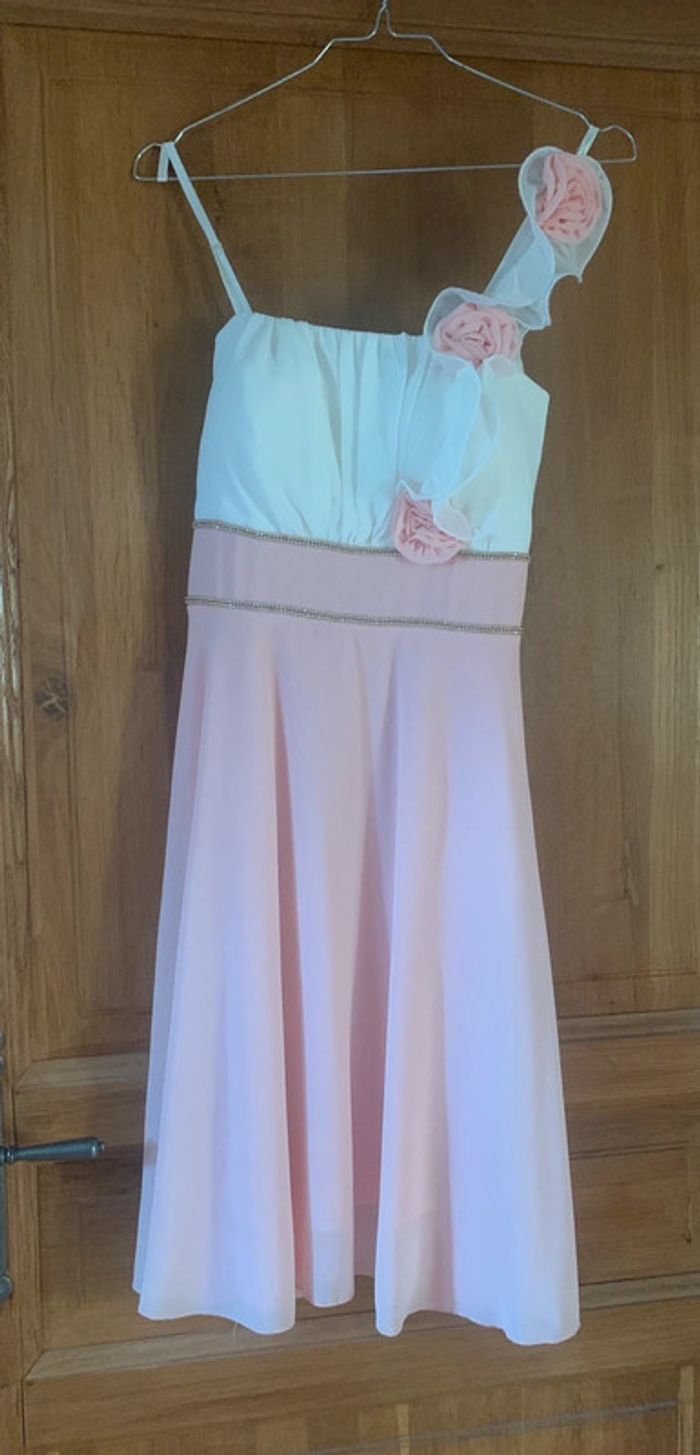 Robe cérémonie Boutique Magique TU rose et crème - photo numéro 2