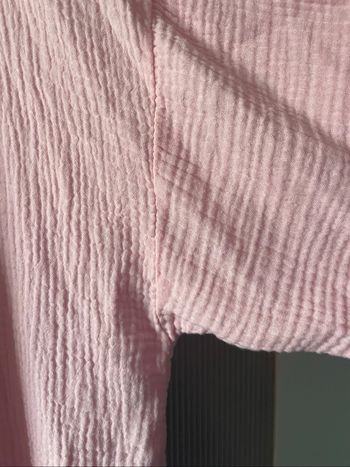 Jolie chemise ouverte décontractée rose J’aime