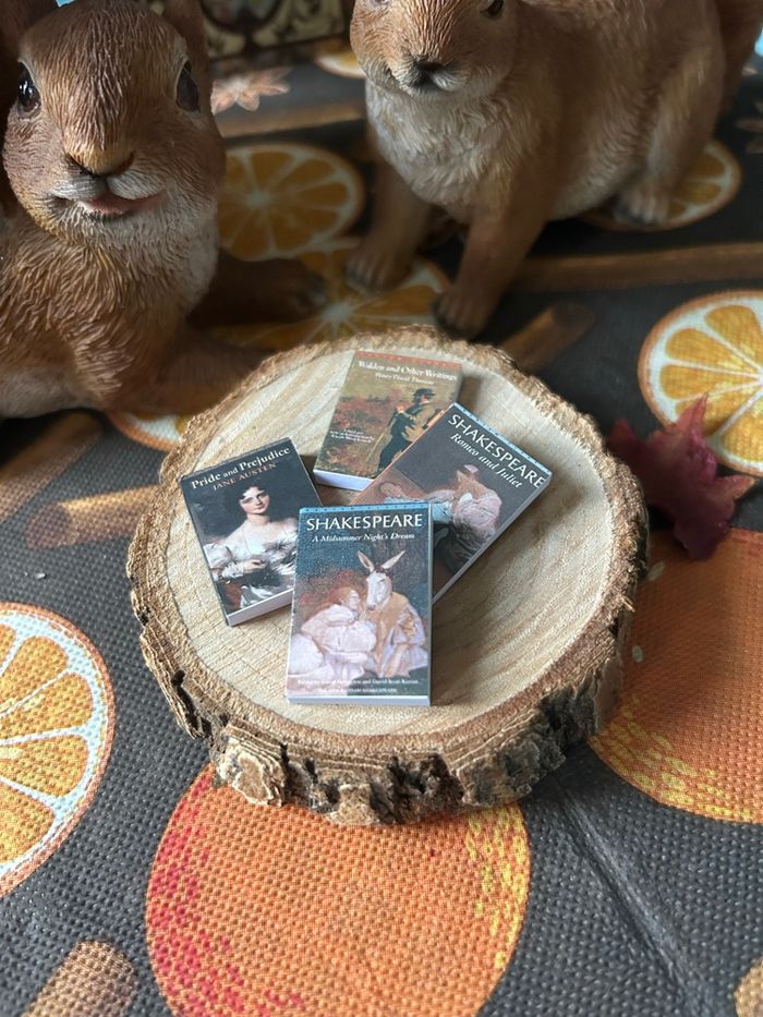 Lot de livres  miniatures pour maison de poupée - photo numéro 3