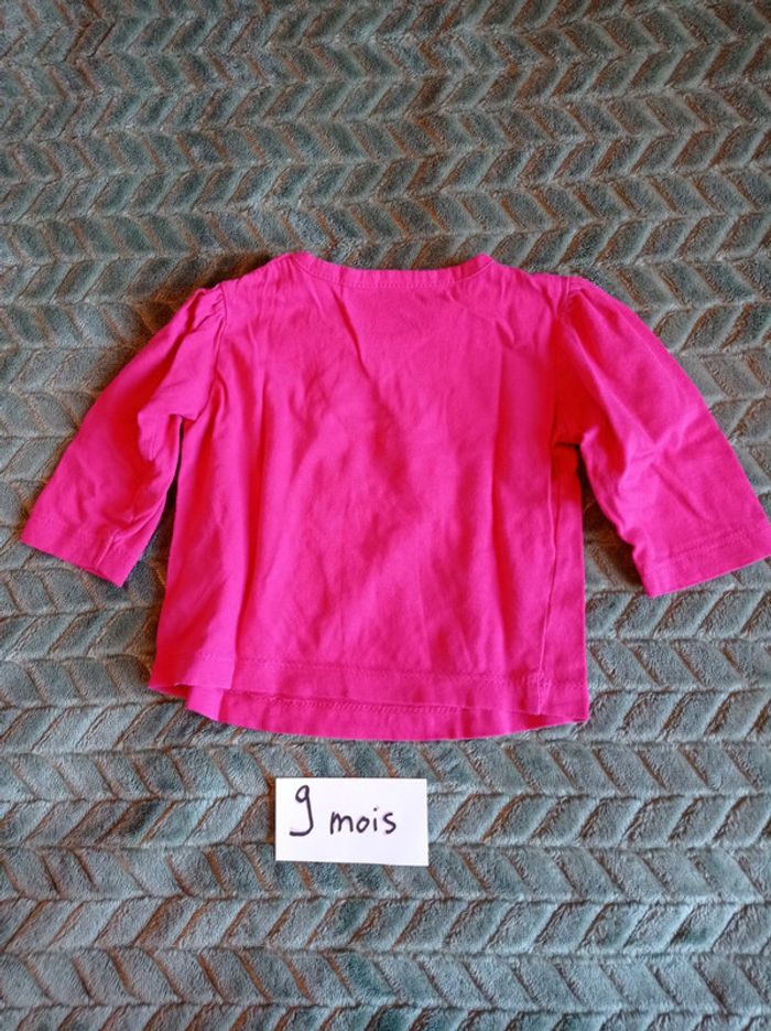 T-shirt rose 9 mois - photo numéro 2