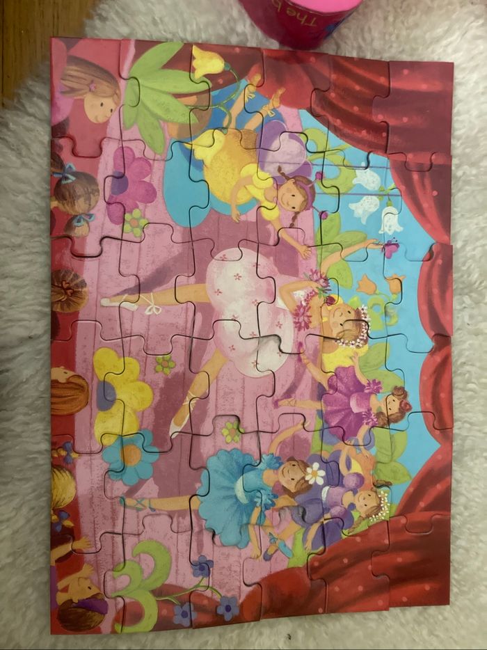 Puzzle la ballerine à la fleur djeco - photo numéro 2