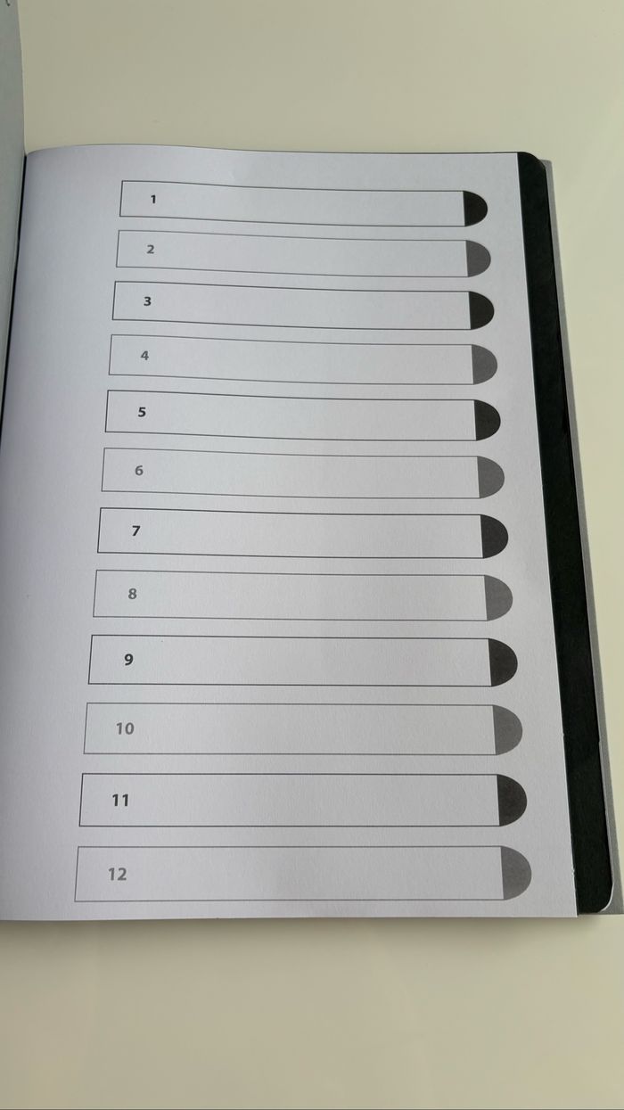 Trieur en carton 12 compartiments - photo numéro 2