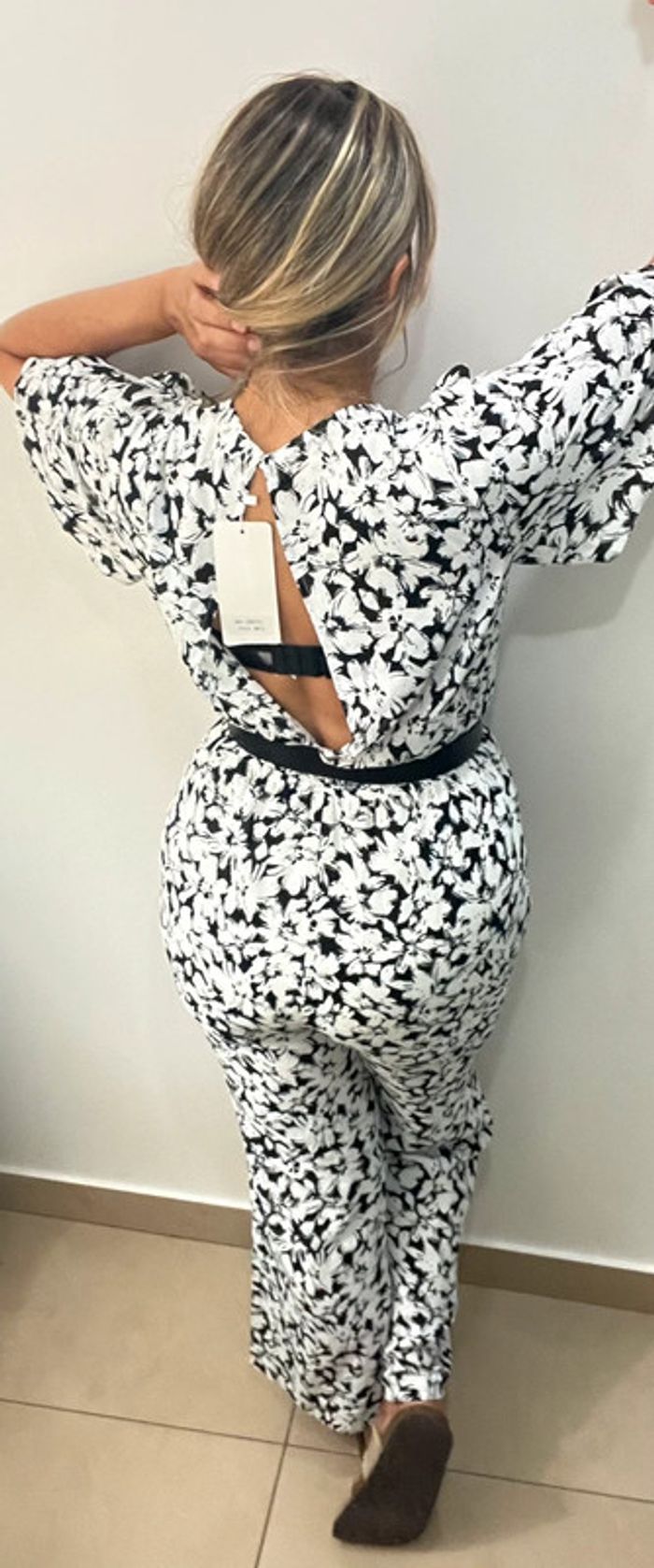 🖤Combinaison fluide à imprimé floral Taille M-L Ikoone & Bianca - photo numéro 7