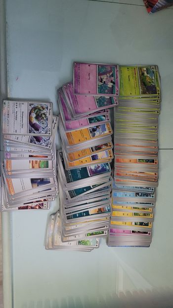 Lots de cart3s flammes blanches classiques et holo